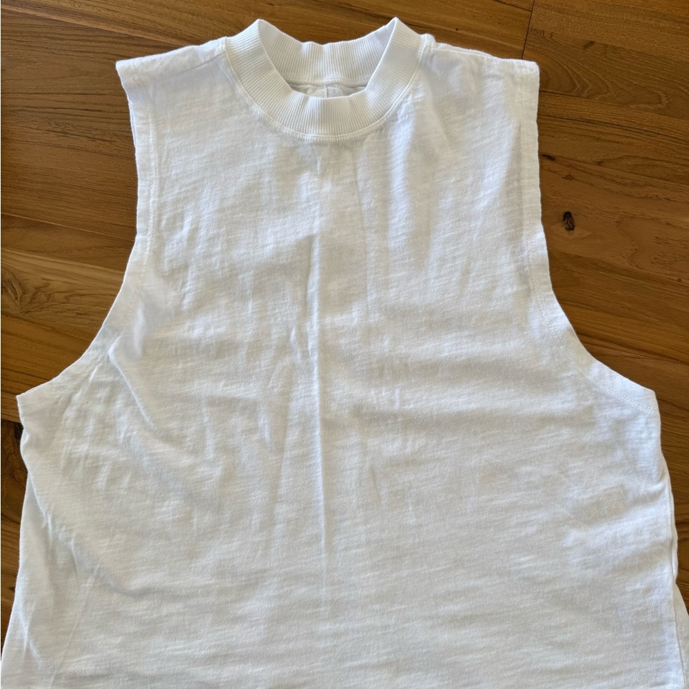 Pilcro White Muscle Tee